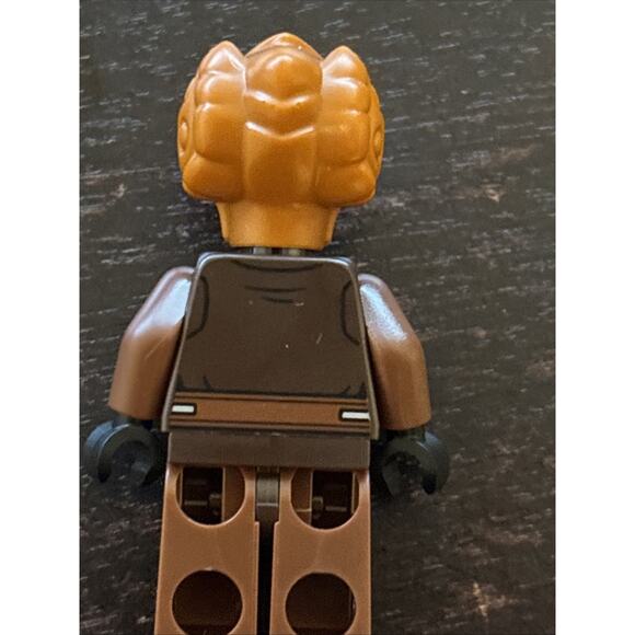 Lego Plo Koon Minifigure #sw1414 Dark Brown Robe Tan Shirt Printer Legs New - Picture 5 of 6